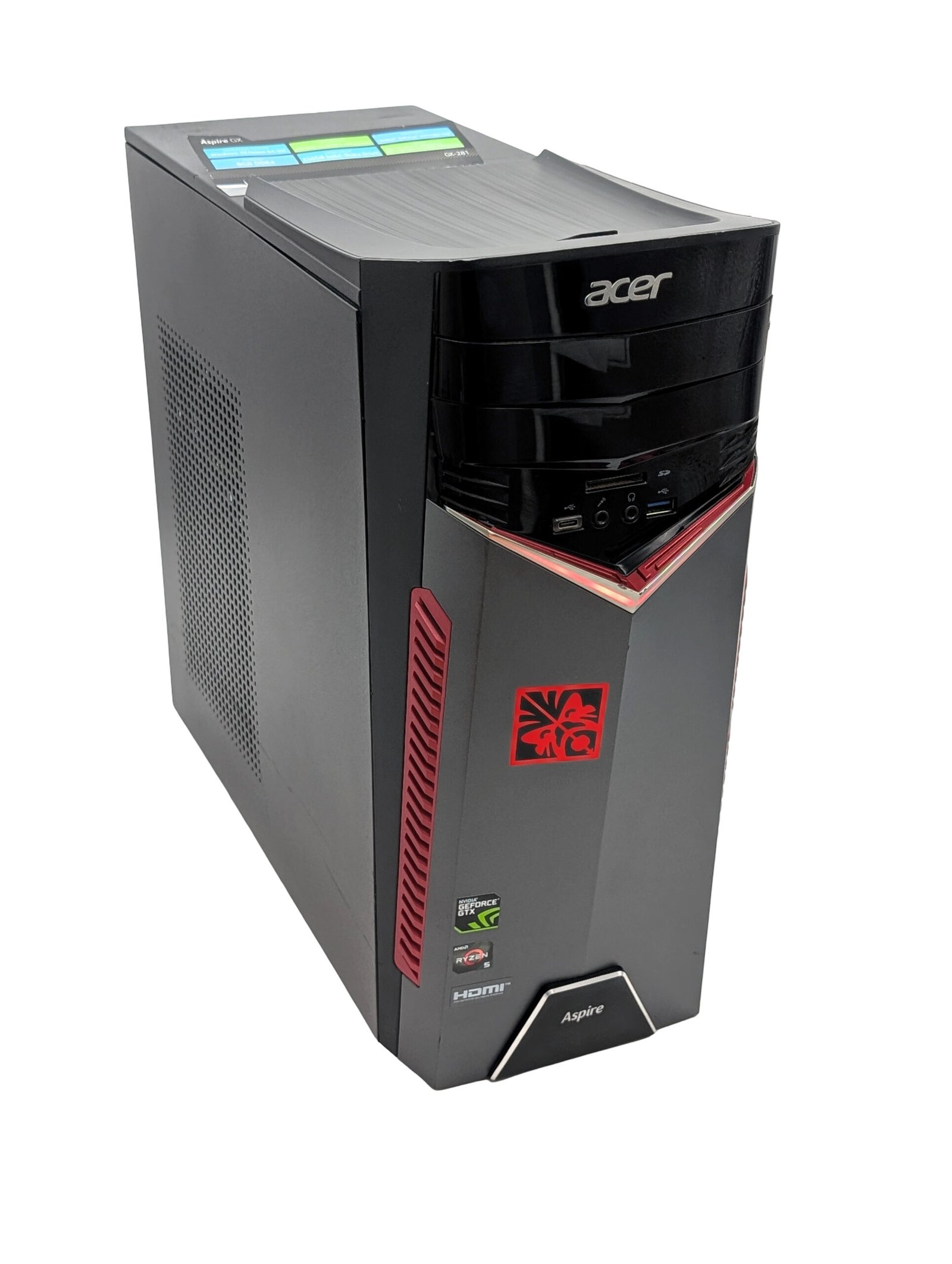 Acer Aspire GX-281/Ryzen 5-1400/16GB/256GB/GTX 1060 3GB (RECONDITIONNÉ)