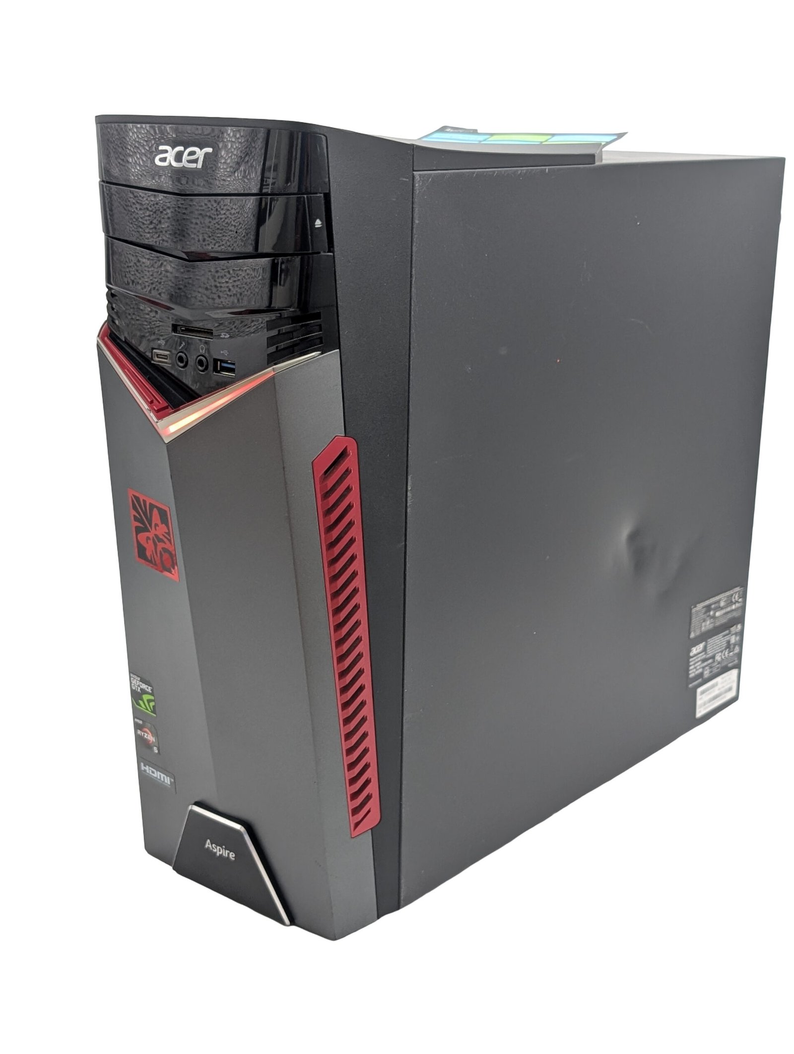 Acer Aspire GX-281/Ryzen 5-1400/16GB/256GB/GTX 1060 3GB (RECONDITIONNÉ)