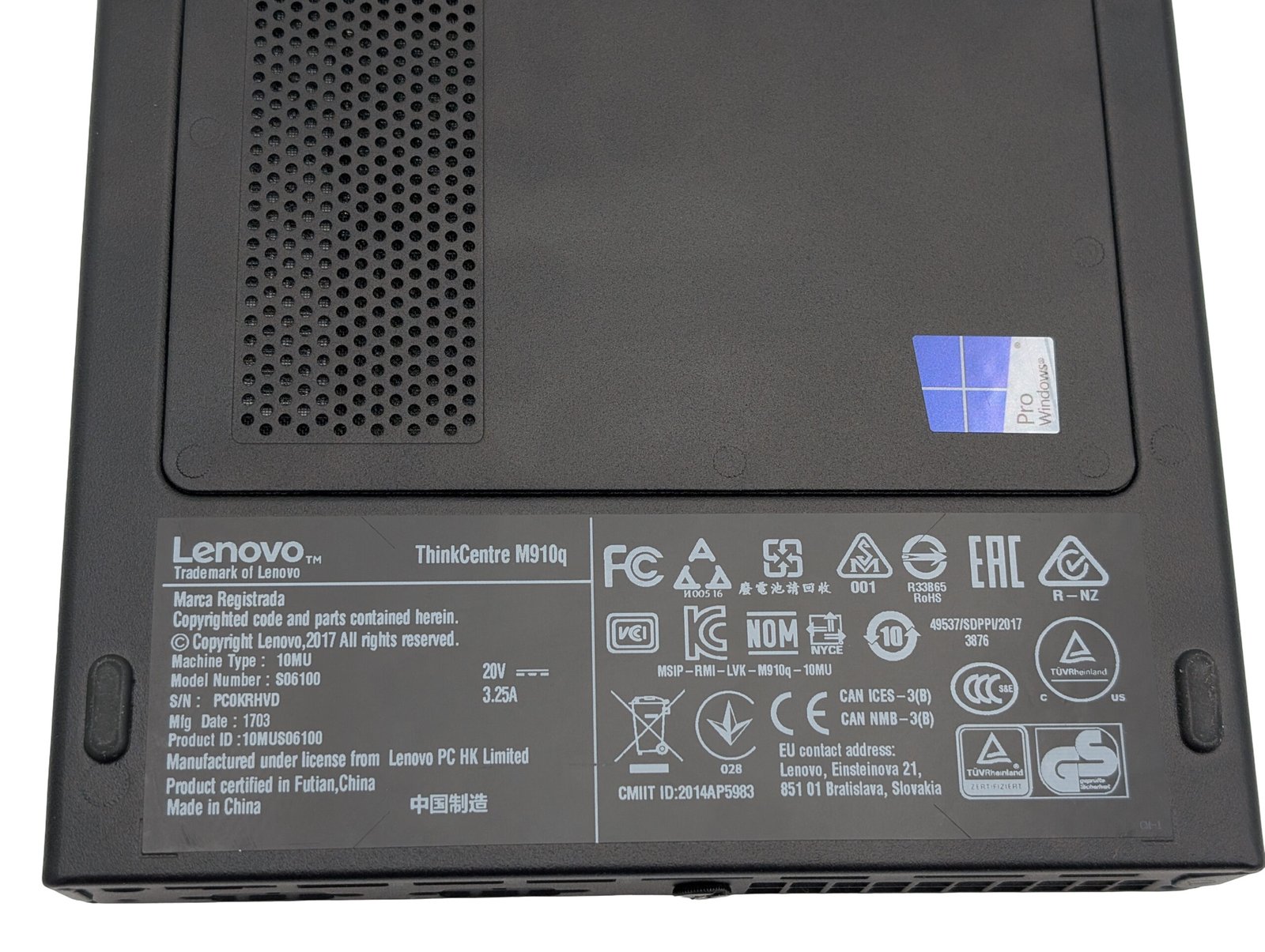 Lenovo ThinkCentre M910q/i5-7500T/8GB/256GB (RECONDITIONNÉ)