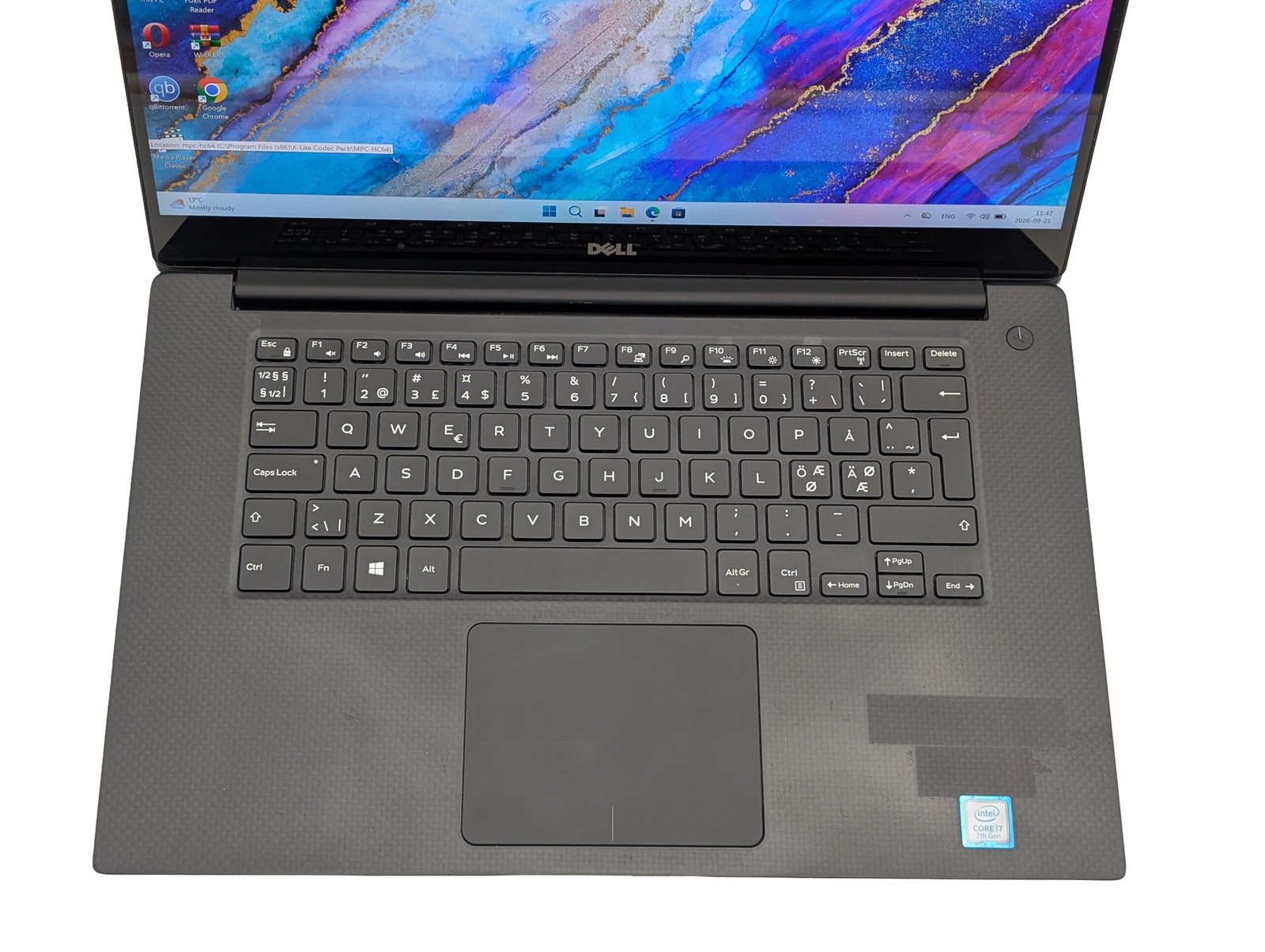 Dell XPS 15 9560 / i7-7700HQ / 16GB / 256GB / GTX 1050 4GB (RECONDITIONNÉ)