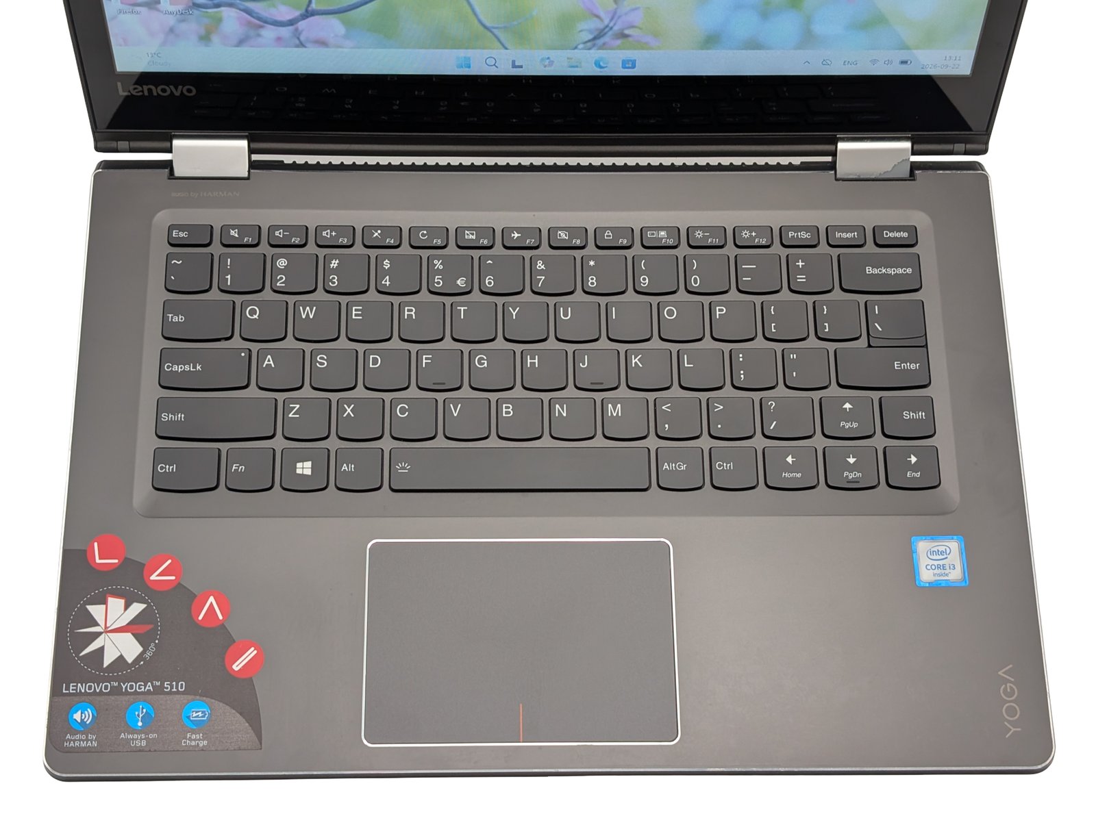 Lenovo Yoga 510-14ISK / i3-6006U / 8GB / 120GB (RECONDITIONNÉ)